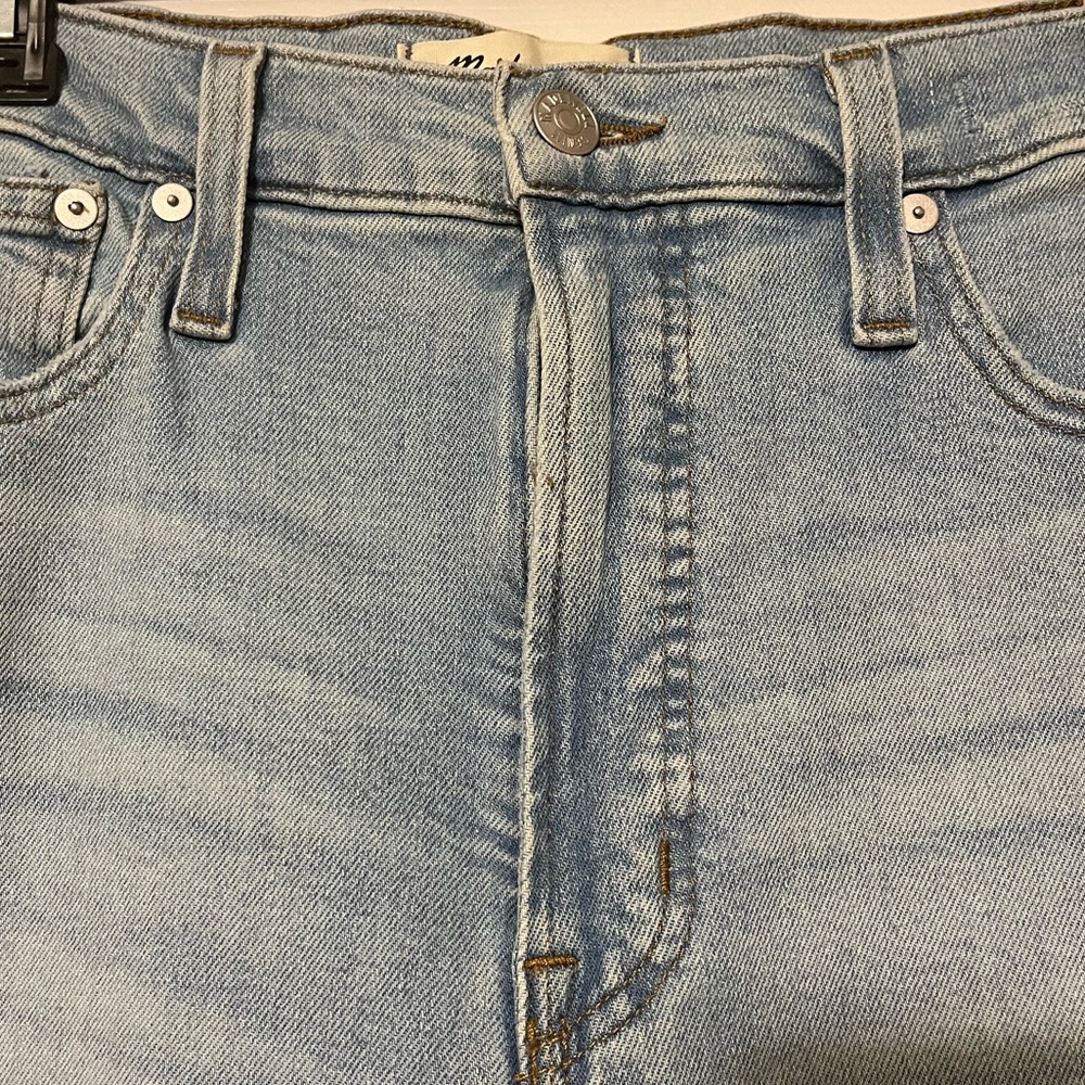 NWT Madewell Perfect Vintage Straight Jean Danby Wash Knee-Rip Edition ND515 - Picture 10 of 15